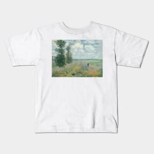 Poppy Fields near Argenteuil Kids T-Shirt